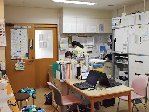 ▲職種間で連携を取りながら仕事ができます