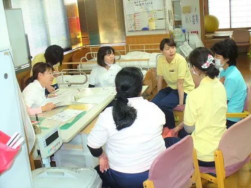▲プライベートにおいても職員同士の交流が活発！　家族ぐるみの付き合いです