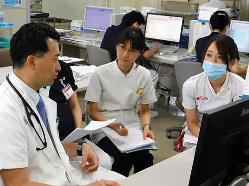 ▲医師と看護師の距離が近い! スタッフ同士のコミュニケーションを大切にしています