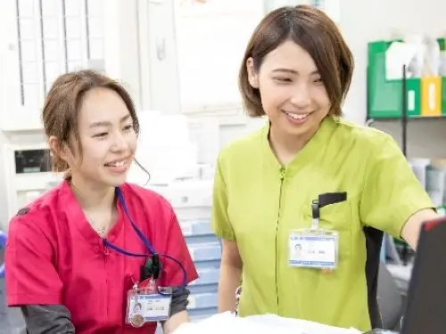▲リハスタッフと連携を取り、早期からリハビリテーションを開始しています