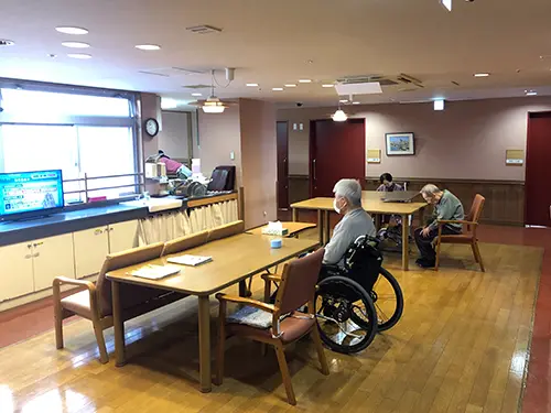 ▲ユニットケアを採用しているので、入居者さまお一人おひとりに寄り添うケアが可能