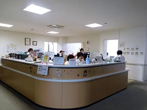 ▲スタッフステーションは和気あいあいとした雰囲気です