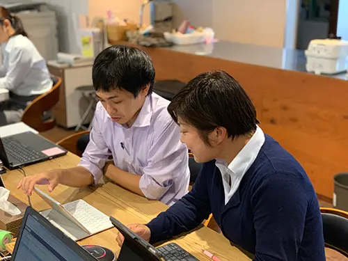 ▲他職種とのチーム医療体制で、「一人じゃない」という心強さが生まれます
