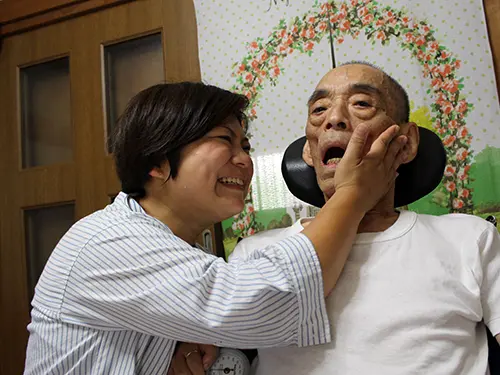 ▲患者さまが最期まで自分らしく生きられるように、今できるケアを提供しています