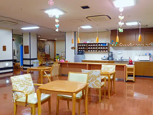 ▲明るく開放的な雰囲気で、入居者さまの生活を支えています