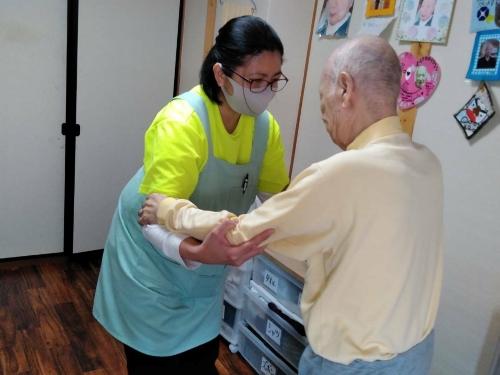 ▲コミュニケーション盛んにチームケアを実践しています
