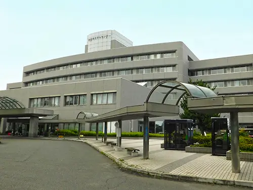 ▲最先端のがん治療を行っている病院です