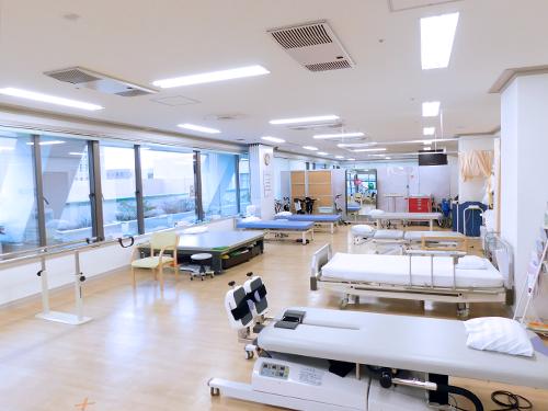 ▲在宅復帰に向けて多職種が連携してリハビリテーションを行っています