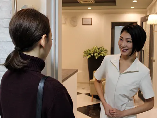 ▲患者さまの笑顔がやりがい。男女問わず通いやすいクリニックです