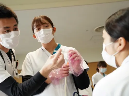 ▲様々な研修を通し、看護師として成長していける環境です