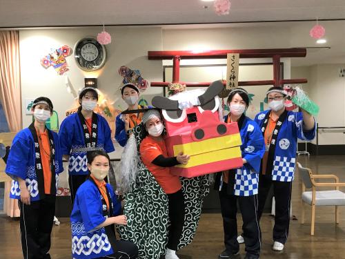 ▲様々な行事を開催！ご入居者さまに楽しんでいただけるよう職員が試行錯誤しています