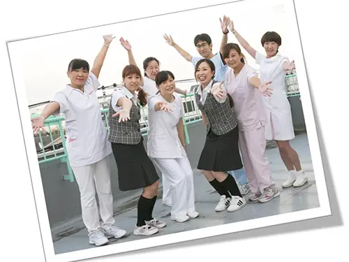 ▲スタッフのみなさんは、みんな仲良し！