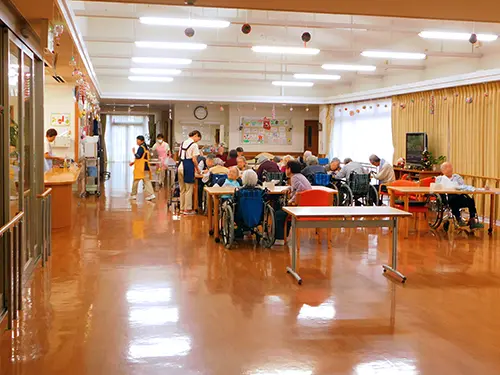 ▲月1回は季節行事を開催！　地域のボランティアの方も呼んで和気あいあいとしています