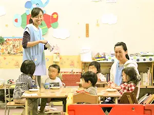 ▲病院に併設している保育園。最大8名の子供たちを預かることができます