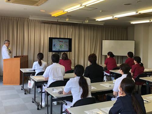 ▲研修メニューが充実。最初の一週間程度は新入職員合同で研修を行っています