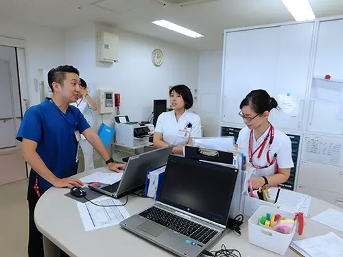 ▲良い案が出たらまずは「やってみよう」。民間病院ならではの柔軟性が魅力