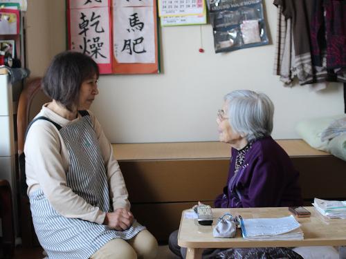 ▲利用者さまとじっくり向き合いながら、少しずつお互いの関係性を育むことができます