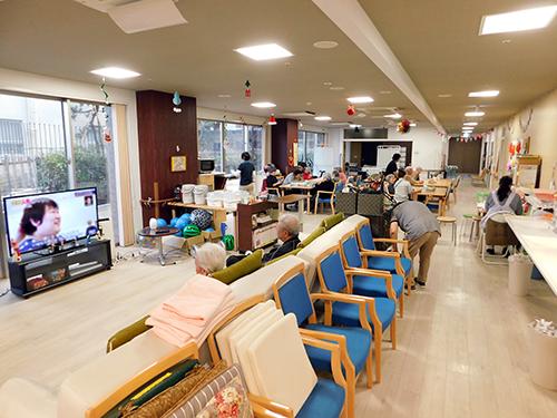 ▲建物は細長い作りなので、利用者さまの歩行訓練にも最適です