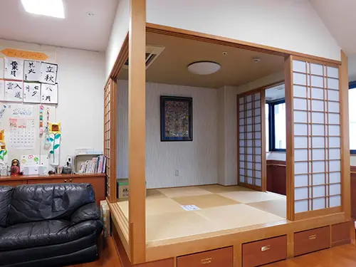 ▲入居者さまのやりたいことやしたいことを大事にできる環境です