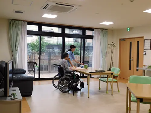 ▲利用者さまのできる範囲で家事をしてもらっています