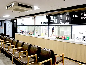 ▲地域に密着し内科、外科、整形外科を中心に多くの患者様を受け入れています