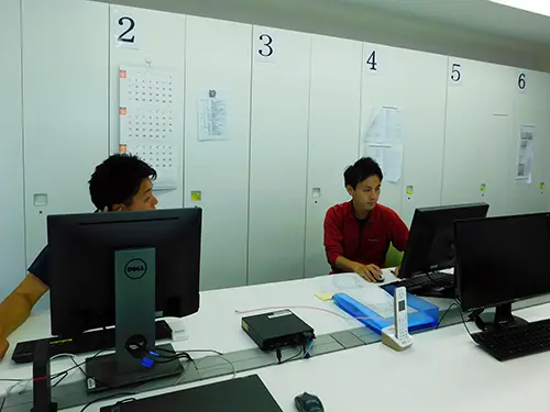 ▲和気あいあいとしていて、相談もしやすい職場です