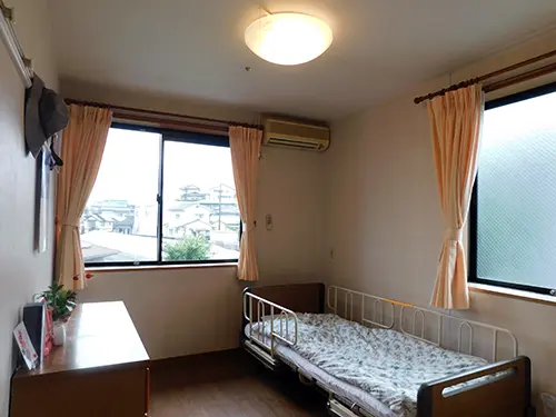 ▲ゆったりとしたお部屋で入居者さまに寛いでいただいています