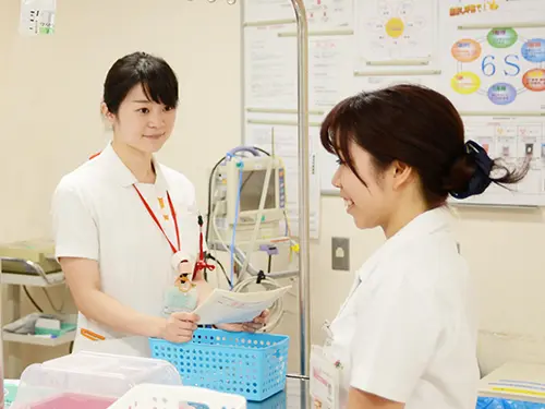▲看護をしっかり学びたい看護師も多いので良い刺激になります。