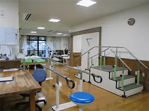▲通所リハビリテーションも兼ね備えており、要介護の方の生活をサポートしています