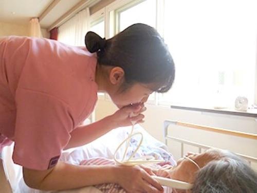 ▲病院だけでなく、将来的に同グループの施設や在宅分野での看護も学べます